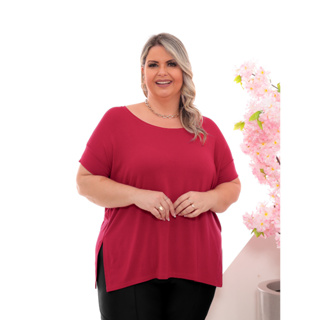 Camiseta Feminina Plus Size Tapa Tanque Bumbum Mullet Treino