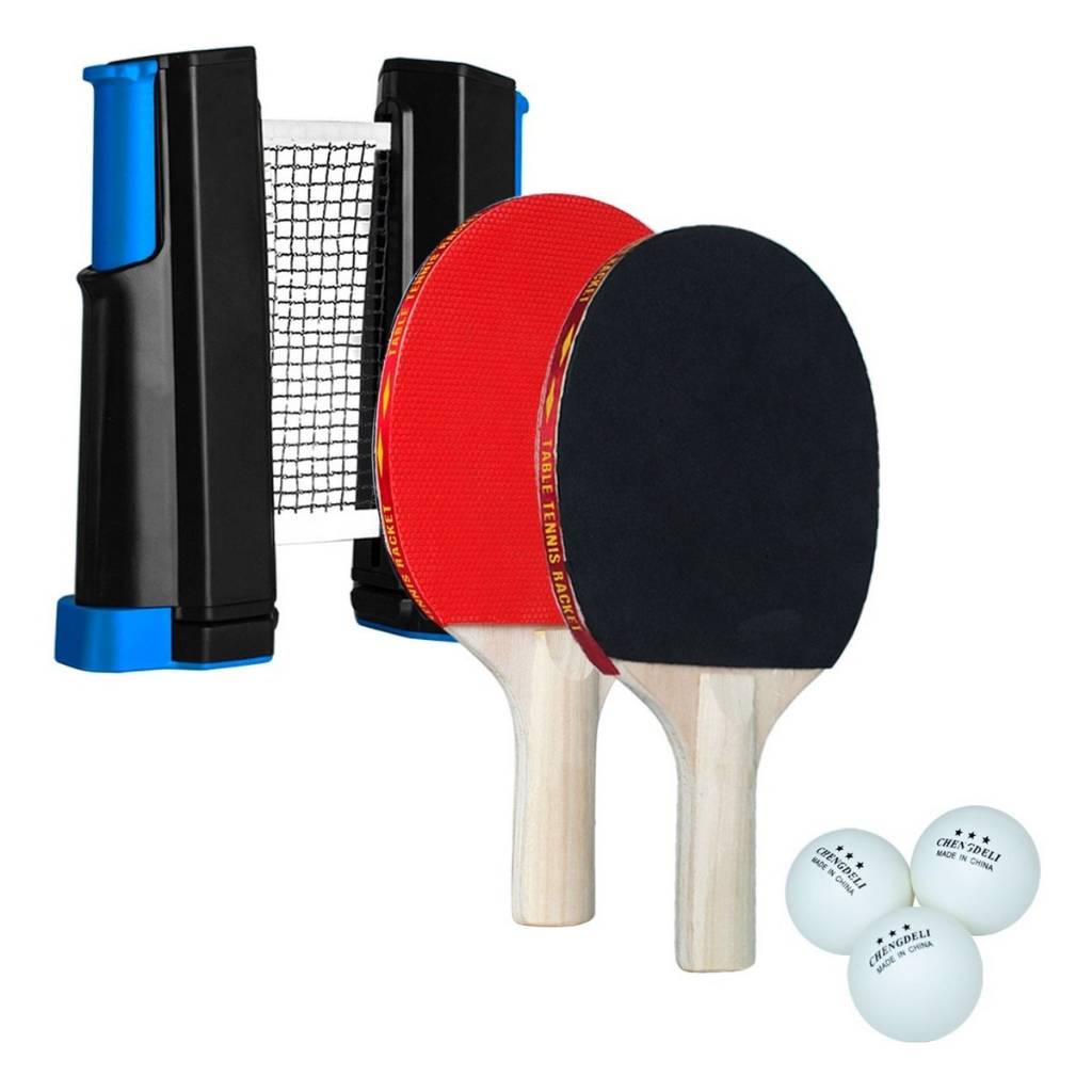 Raquete de mesa de tênis profissional com estojo Cabo curto e longo Lâmina  de carbono Borracha com espinhas de dupla face Em raquetes de pingue-pongue  - AliExpress