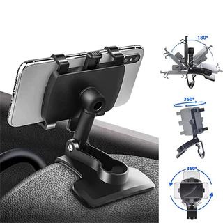 Suporte de Celular Para Carro Plastico Abs Rotativo Painel Retrovisor 7 Polegadas