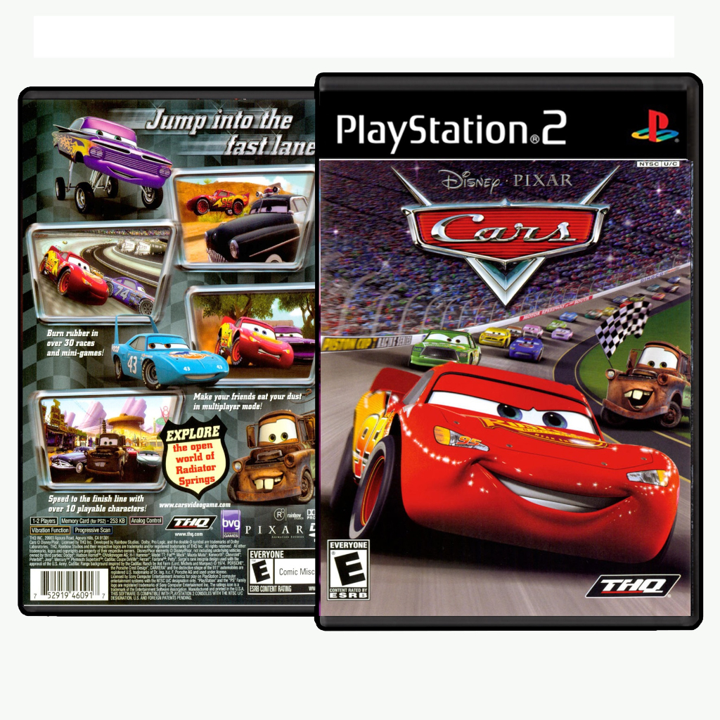 Carros Cars Disney Ps2 Jogo Original Completo Mídia Física