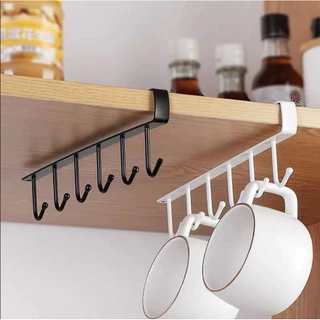 Suporte De Metal Porta Xícaras Canecas Utensílios Em Geral Para Pendurar No Armário ENVIO COR ALEATORIO