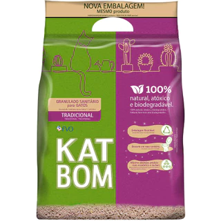 Katbom Tradicional Granulado Sanitário para Gatos 3kg em Oferta na Shopee