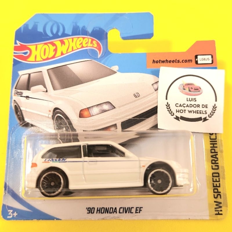 90 Honda Civic EF Branco Hot Wheels Lacrado | Shopee Brasil