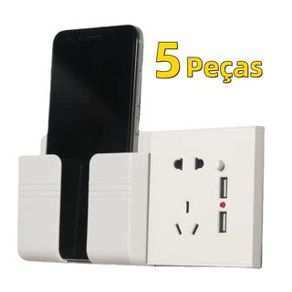 05 Suporte Para Controle Remoto Prático, Suporte Multiuso De Parede Para Celular Controle Plástico Para