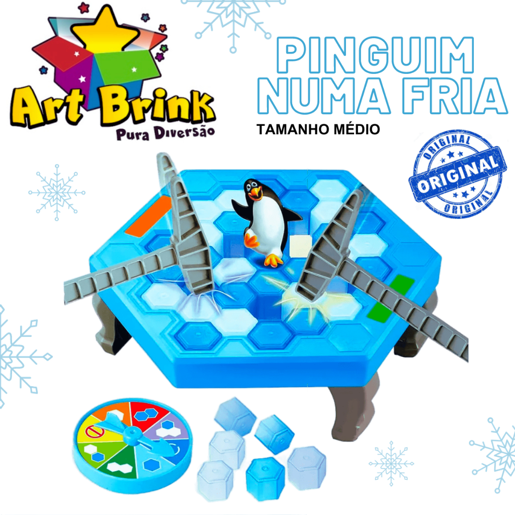 Jogo Pinguim Numa Fria Quebra Gelo Brinquedo Criança Present - Art Brink