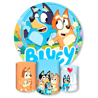 Capa de Painel Redondo + 3 Capas de Cilindro Sublimados Tema BLY