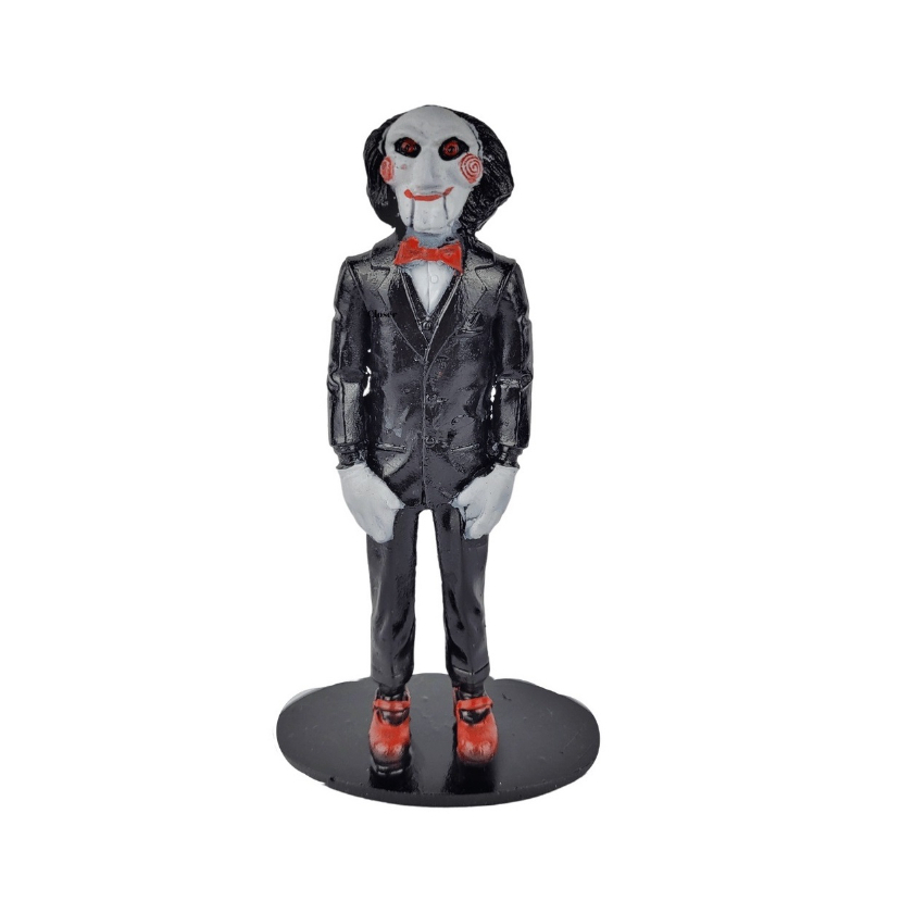 Boneco Jigsaw Jogos Mortais John Kramer Colecionável Estatua Miniatura