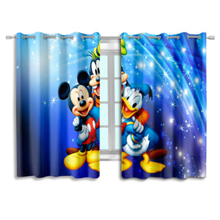 Cortina Infantil Unissex Quarto Personagens Desenho Mickey Mouse Disney