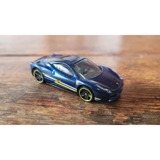Hot Wheels - Ferrari 458 Italia Azul - HW City 2014 (Fora da Embalagem) - Main Line 1:64