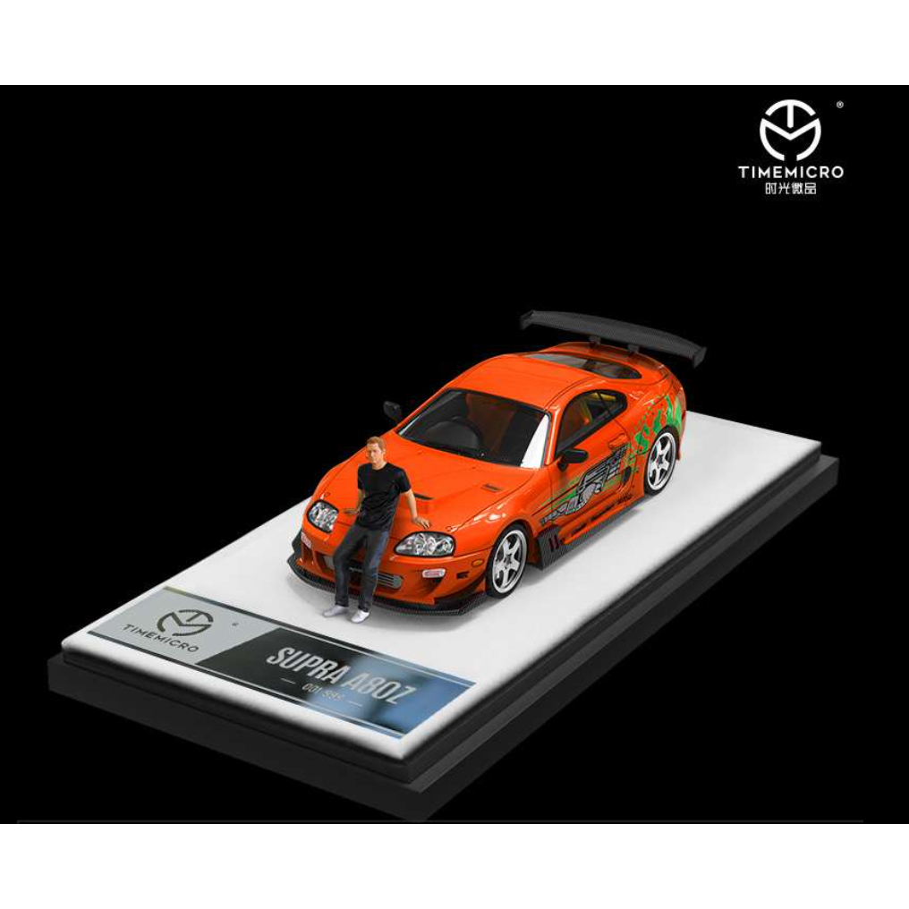 TimeMicro 1:64 Toyota Supra A80Z Fast & Furious Car with Brian