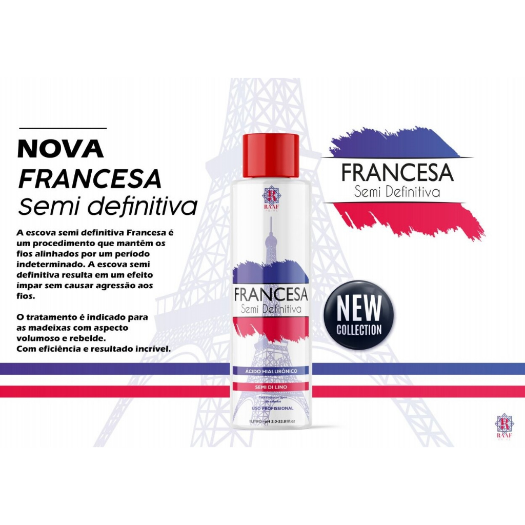 PROGRESSIVA NATURE FRANCESA ORGANIC GLOSS ESCOVA SEMI-DEFINITIVA 1l RAAF