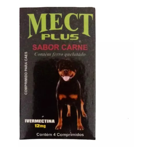 Mect Plus 1mg, 3mg, 6mg ou 12mg Remedio de Pulgas Cachorro Carrapatos ...
