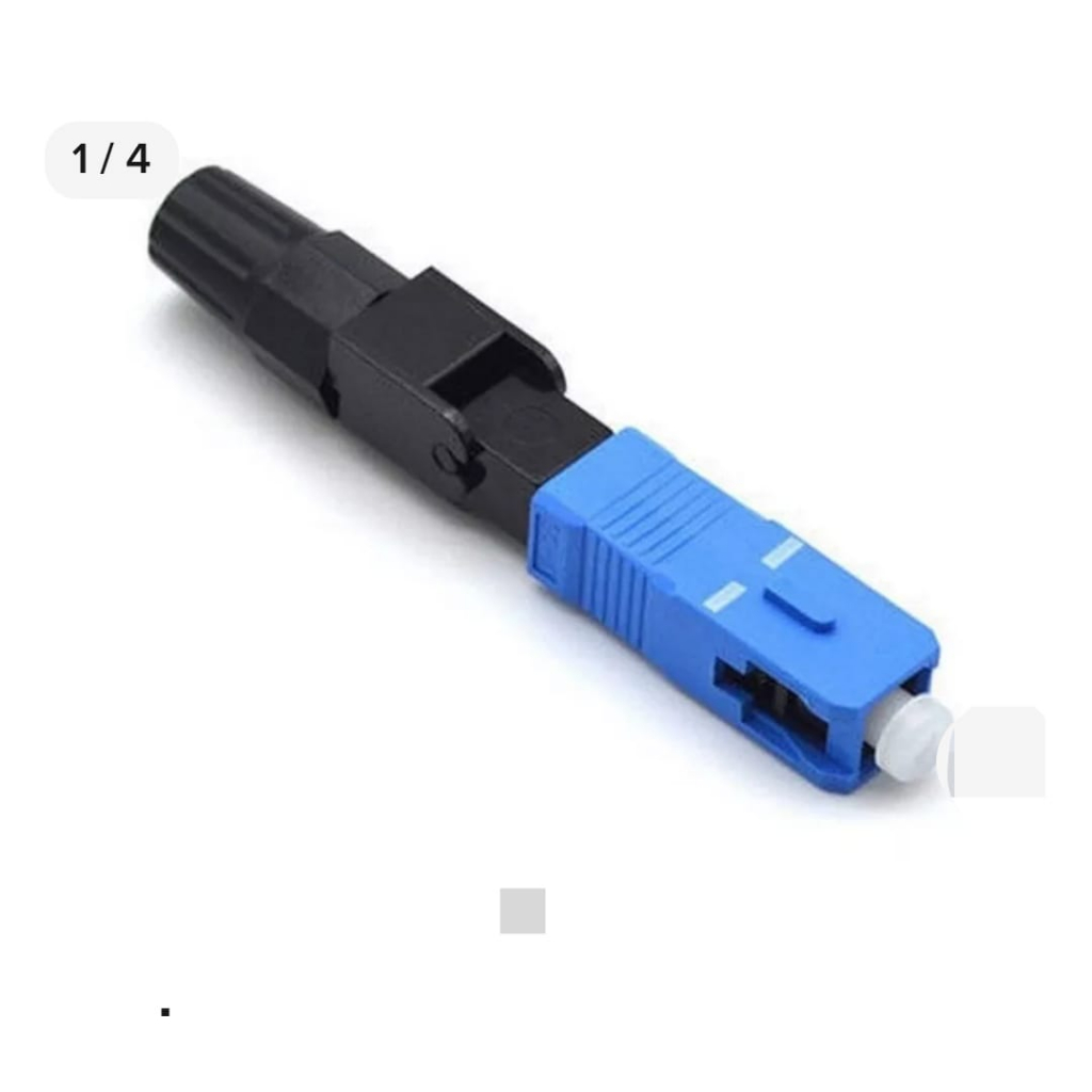 50 Pcs Conector Fibra Optica Sc/upc C/nf | Shopee Brasil