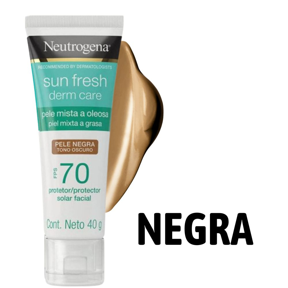 Protetor Solar Facial Com Cor Pele Clara Morena e Morena Mais Negra FPS ...
