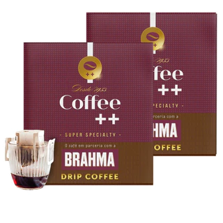 20 Sachês Café Especial Coffee Mais Brahma Drip Coffee 100% Arábica Torra Média