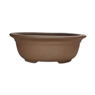 Vaso Cerâmico Para Bonsai Oval Literato 21x16x7,5cm 217lo