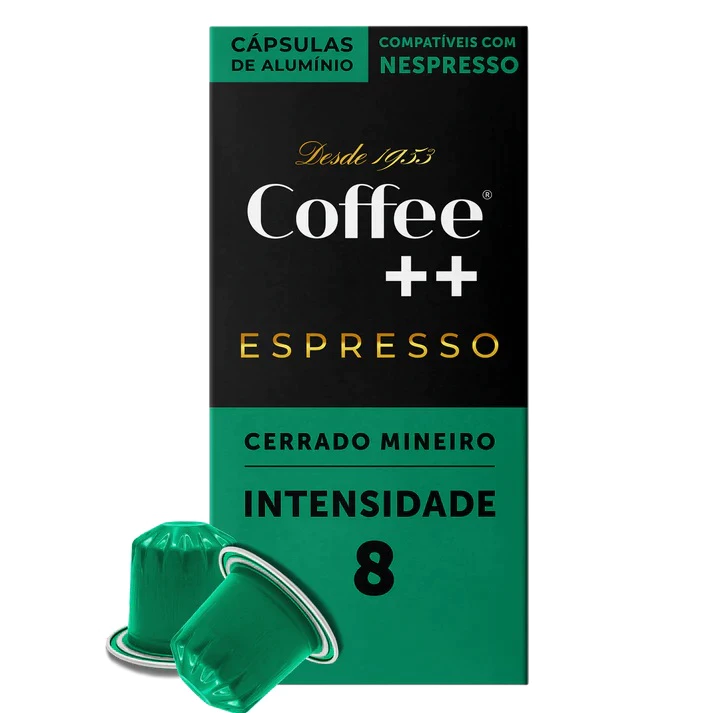 Cápsulas de Café Especial Coffee Mais Cerrado Mineiro 10 unidades Compatível com Nespresso