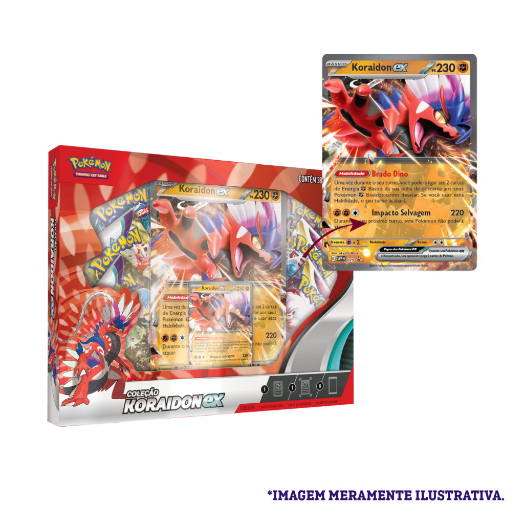 2 Box Pokémon Lendas de Paldea Koraidon ex e Miraidon ex Copag Cards Cartas  em português oficial original boosters