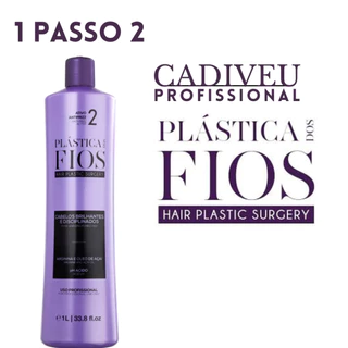 passo dois plástica dos fios