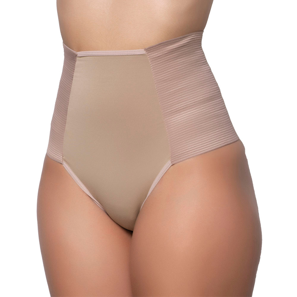 Calcinha sexy Feminina/Cinto Modelador/Cintura Alta Com Estampa De Renda