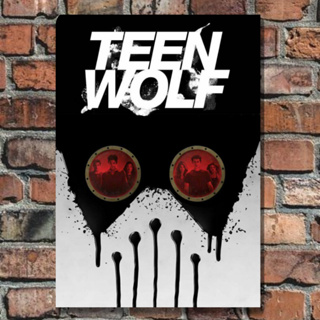 Quadro Decorativo Teen Wolf filme série lobisomem Stilinski Hale McCall beacon  hills lacrosse placa decorativa filme teen wolf em MDF