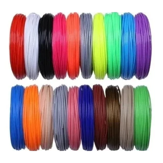 Refil Filamento Pla Kit 20 Cores 200 M Caneta 3d Impressora