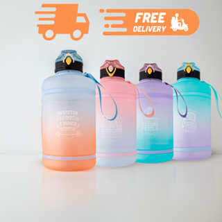 Garrafa Squeeze De Água Para Água Mini Galão 2,2l e 2 Litros Academia Fitness Com Frases Motivacionais