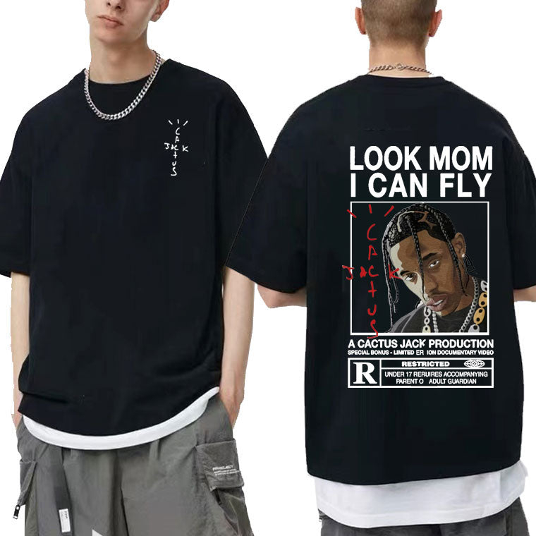 Camiseta Oversized Básica Travis Scott Astroworld Algodão