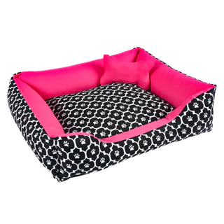 Cama Caminha PET para cachorros ou gatos tamanho Grande 72x57 com fundo impermeável + Almofada de Ossinho