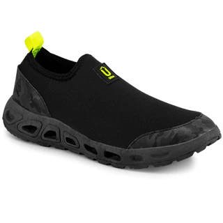 Tenis Nautico Hibrido Calce Facil, Seca Rapido, Neoprene Preto com Lima