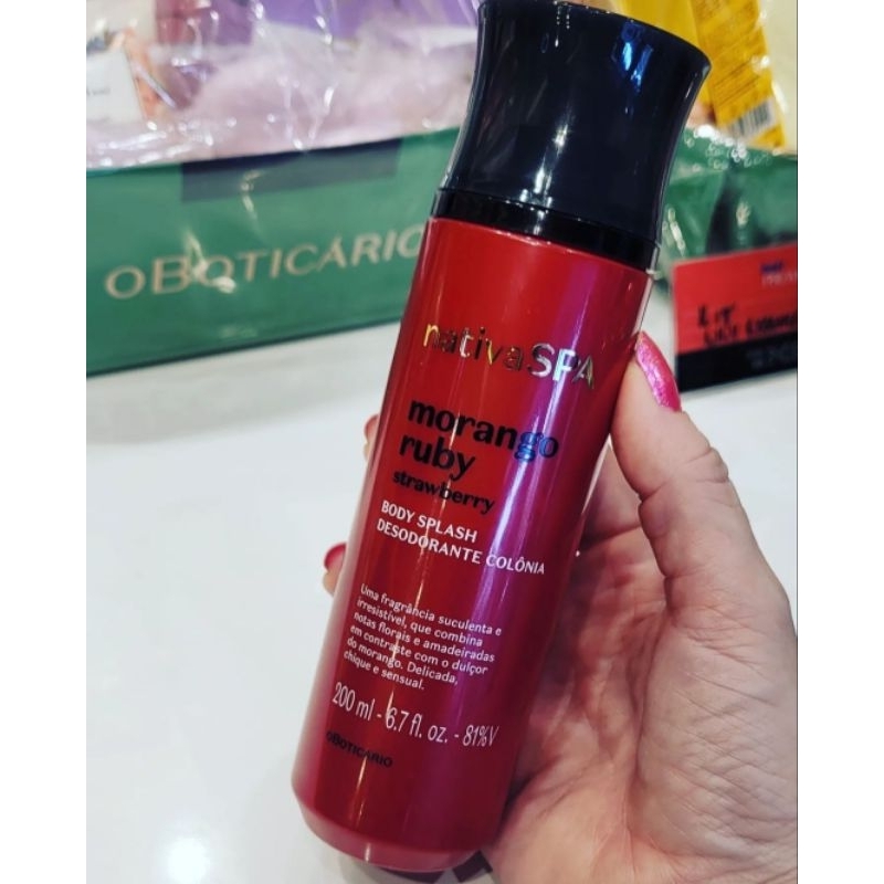 body splash morango ruby | Shopee Brasil