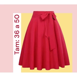 Saia Godê ❤️,Saia Feminina,Saia Moda Evangélica,Saia rodada PP ao G3.Saia com laço 🎀