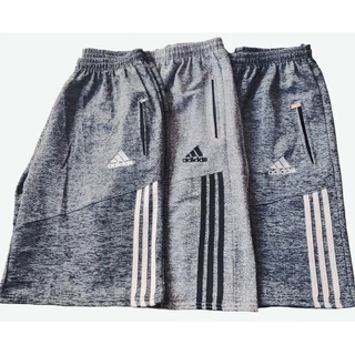 KIT 3 Bermudas Moletom com ziper / elastico na cintura masculino adulto