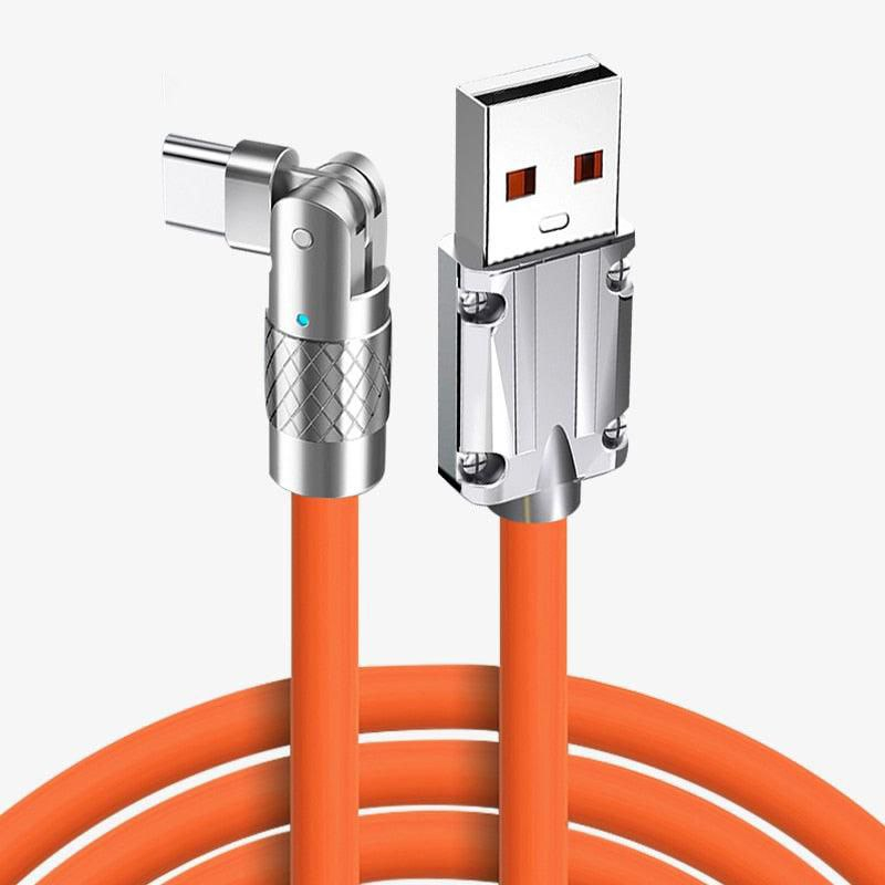 Cabo de Dados TIPO C Turbo Armor Articulado 180° 1M USB 2.0