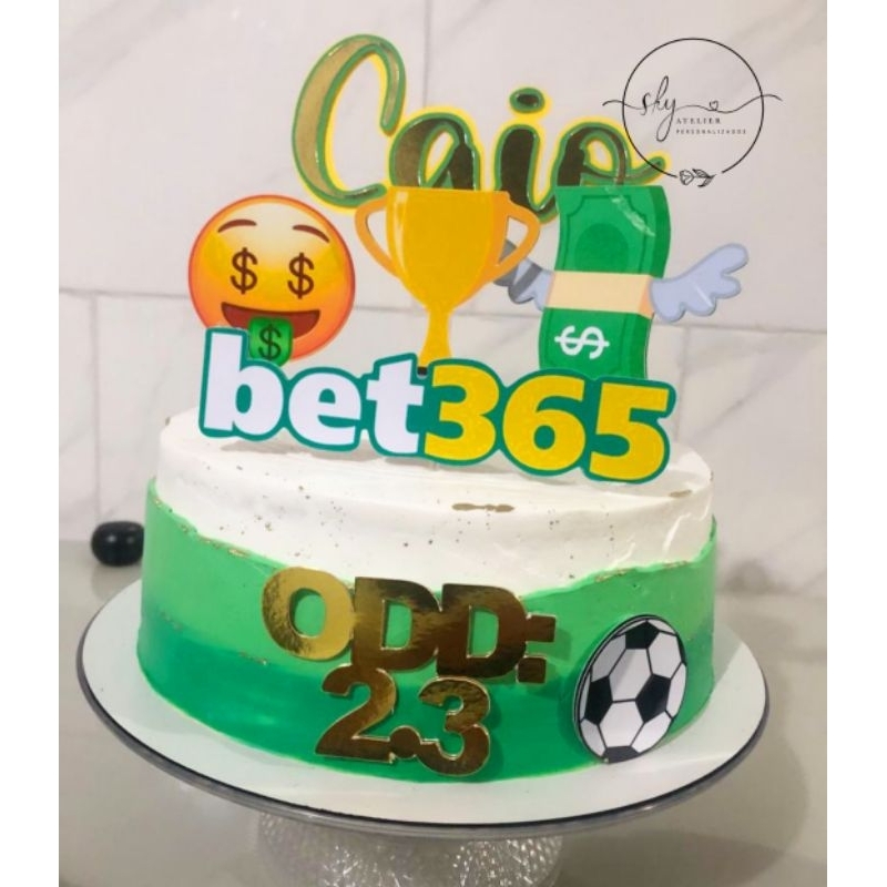 Topo de Bolo Bet 365, Loja Papelô