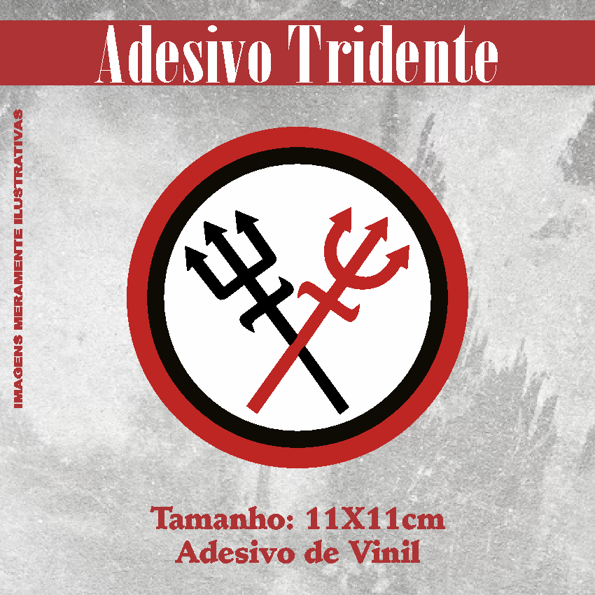 Adesivo AutoStyle Devil Finger - 11x11 Cm, Vinile, Rosso