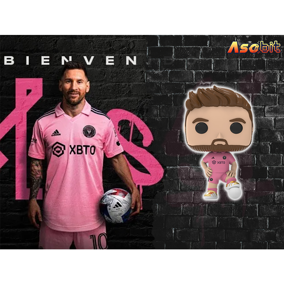 Funko Pop Fútbol Lionel Messi Inter De Miami Playera Rosa