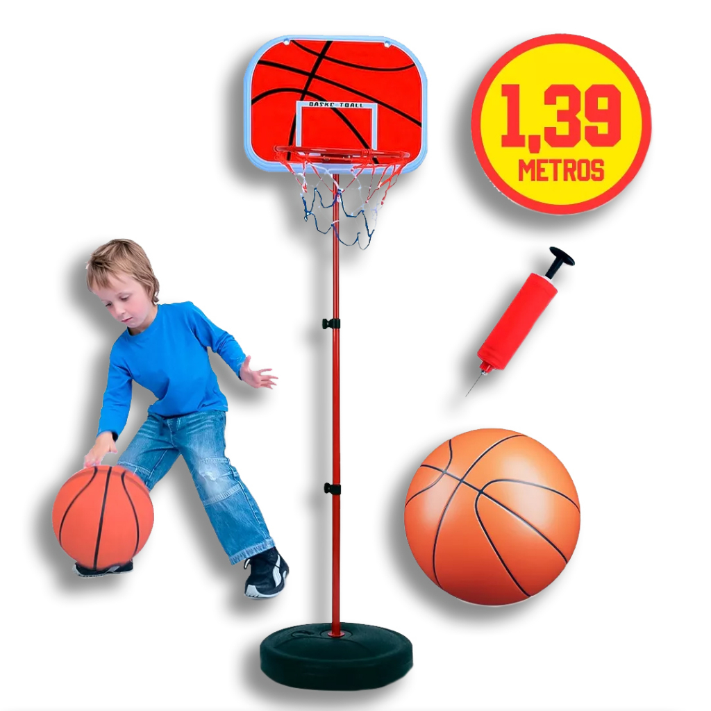 Basquete Radical com Altura Regulável DM Toys 105x139cm DMT5092