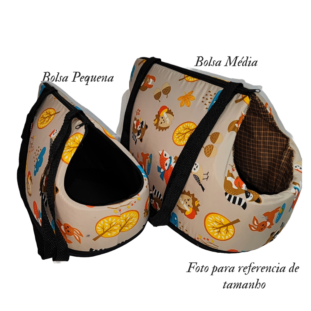 Bolsa de Passeio Tiracolo Transporte Pet Walking Bag - Caes e Gatos