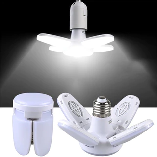 30 Kit Luminária De Teto Dobrável Lâmpada De Pétalas 6000K 28w Para Quarto / Sala De Estar / Casa / E27 Mini Luz De Folhas