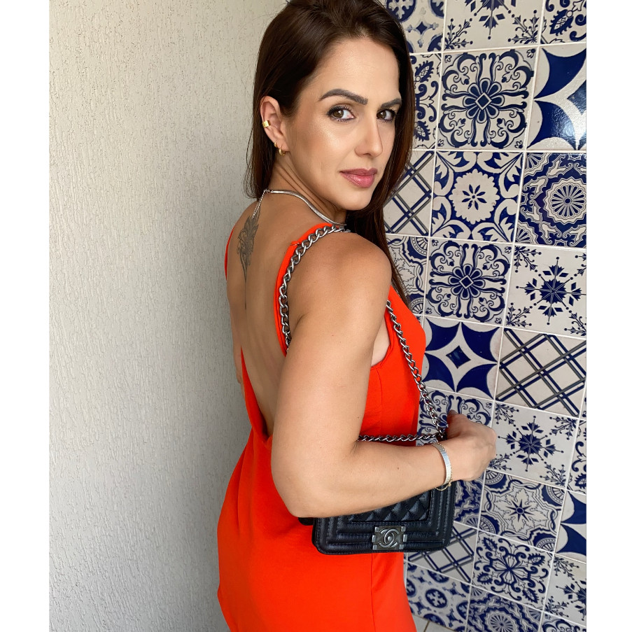 Vestido Crepe Modinha Feminina Fashion Vestidinho Curto Lisp Duna Casual