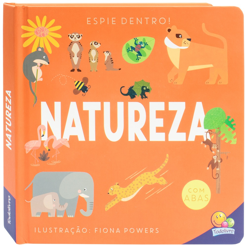 Livro Interativo Infantil com Abas Espie Dentro Natureza para Bebê e ...