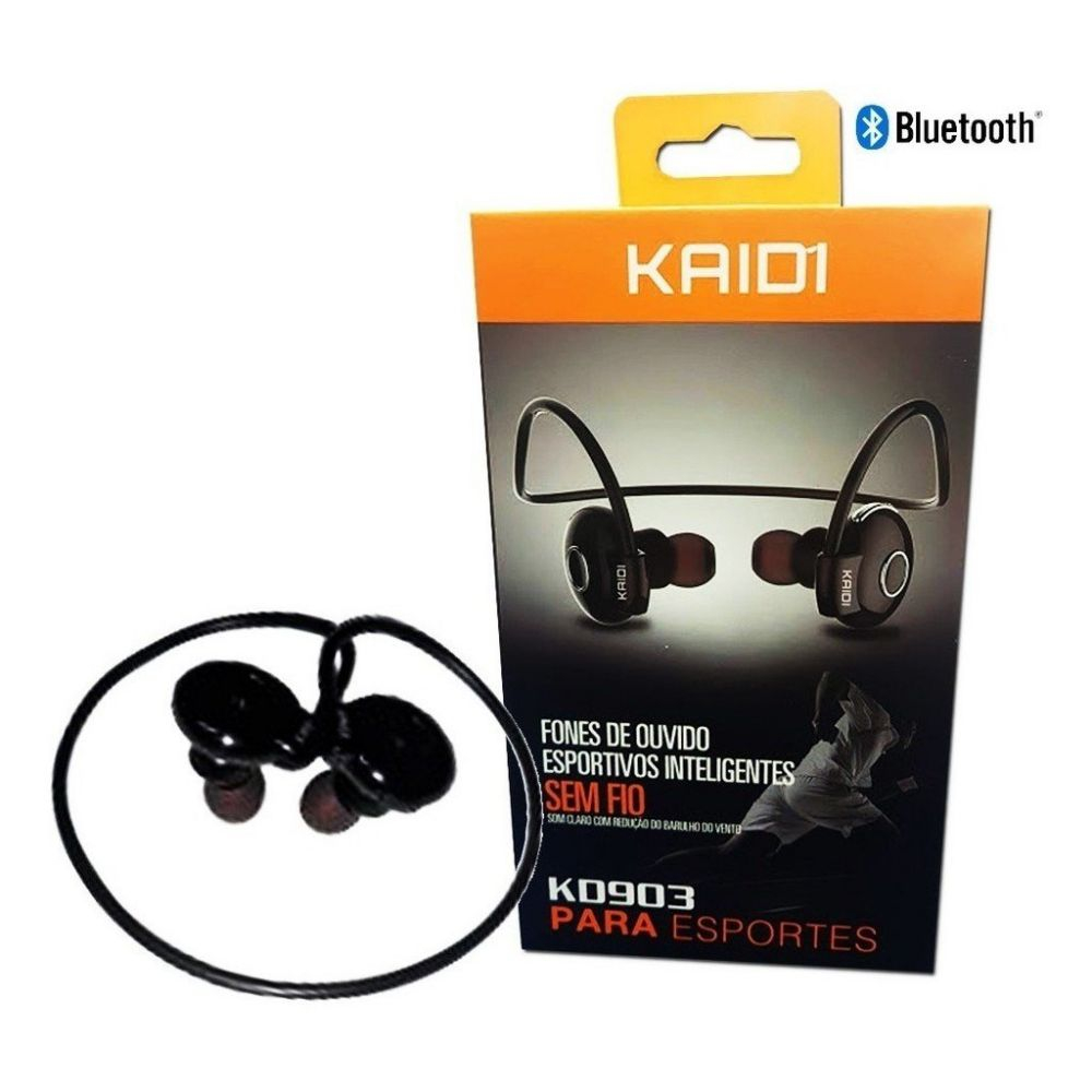 Fone Ouvido Intra Aur Bluetooth Wireless Sport Kd 903 Kaidi | Shopee Brasil