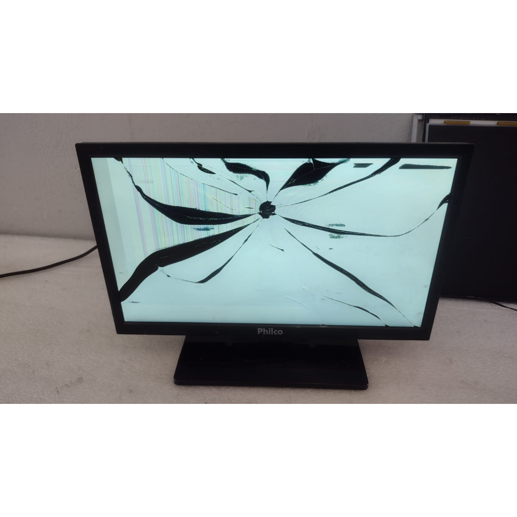 (2) Monitor Philco Ph19b16dm Led Tela Quebrada /sem Fonte