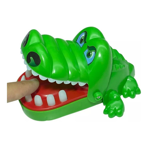 Jogo Crocodilo Morde Dedo Bocão e Olhão Dente Brinquedo Infantil Dentista