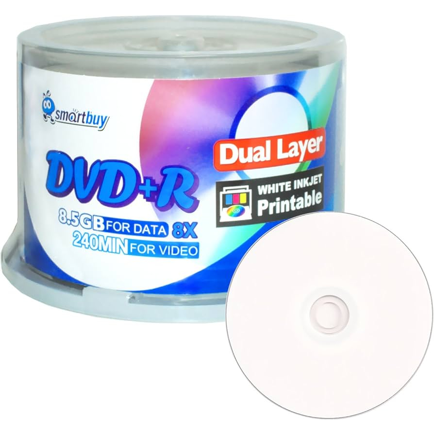 Dvd-r 8.5gb Dual Layer SMARTBUY 240min 1-8x Kit 05 Unidades | Shopee Brasil