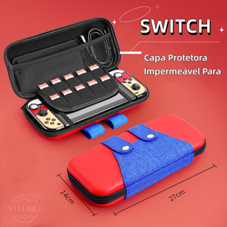 Kit Completo Bolsa + Case + Película + 2 Grip Switch Oled