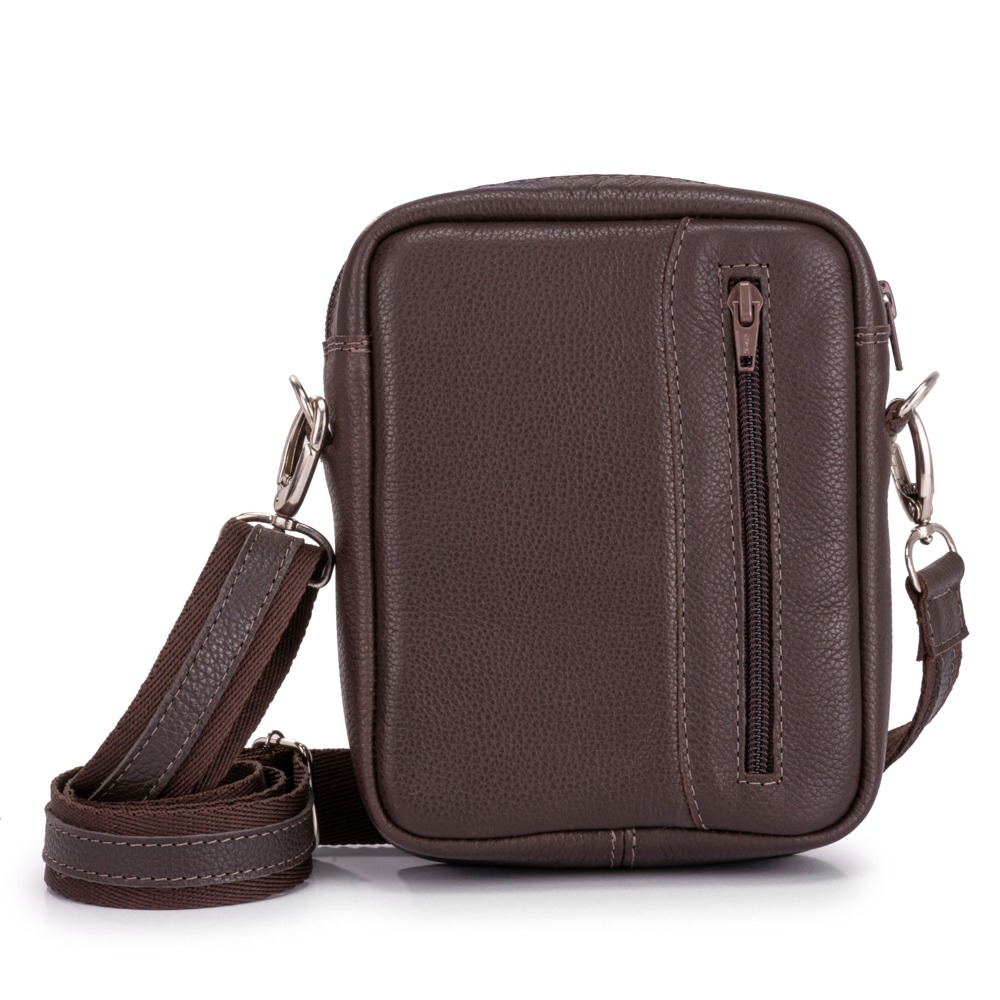 Mini Bolsa Shoulder Bag Couro Legítimo Tiracolo Transversal