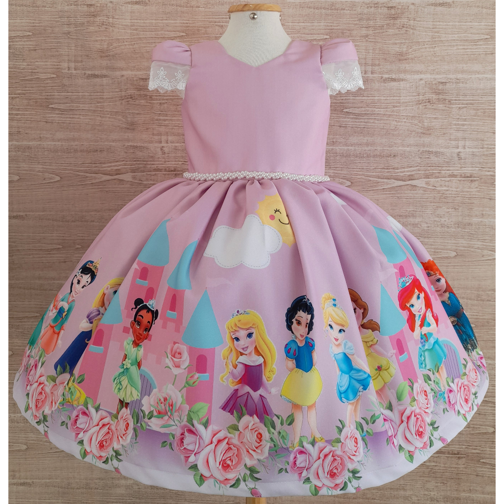 Vestidos princesas disney hot sale infantil