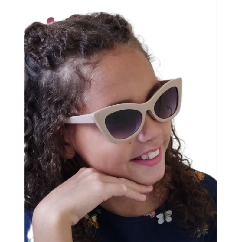 ÓCULOS DE SOL SOLAR MENINA MEL INFANTIL JUVENIL OU ROSTO PEQUENO